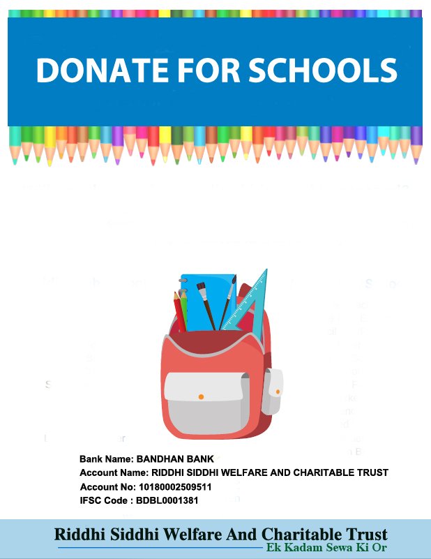 RiddhiSewa's tweet photo. Donate Riddhi Siddhi Welfare &amp; Charitable Trust to provide food for hungry children and help them to get education.

visit us for more information: 
https://t.co/2Z5xouQ7HJ

Join us, donate or just spread the word.

#riddhisiddhiwelfareandcharitabletrust #bestngoinindia https://t.co/2U0k5SsSNG