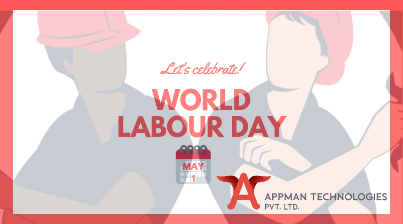 AppmanTechno's tweet photo. Salute you all on a Special Day For all the hard work you do, Celebrate this day with utmost Joy. 
Wishing You All A Very Happy Labour's day.
#labourday #workers #employees #world #India #softwaredevelopment #appman https://t.co/JKwEnuhBXp