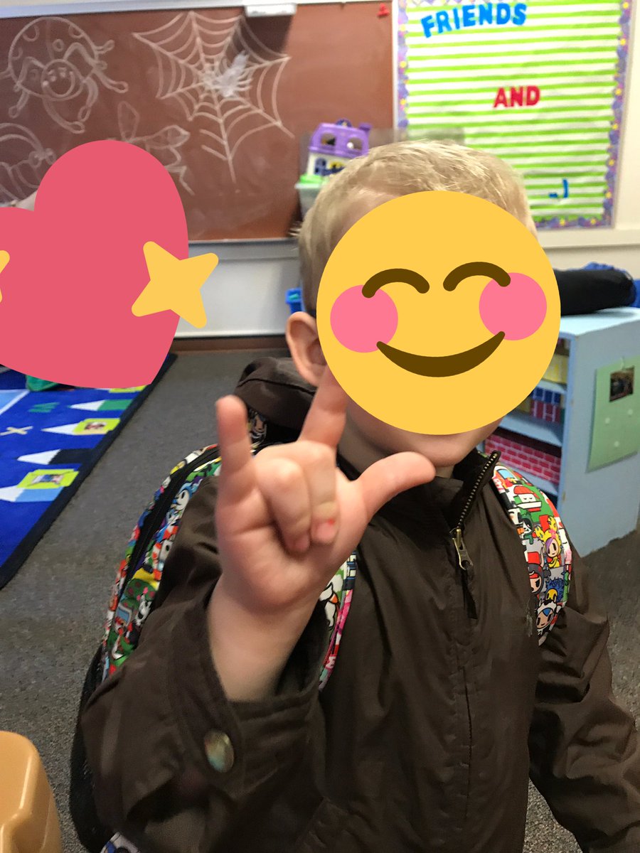 Miss__Buckley's tweet photo. The best kiddos in the world helped me decorate my graduation cap! And nothing better than your student you haven’t seen in months signing “love you!” To you at the end of the day 😭🥰❤️ https://t.co/amkaNLjAqd