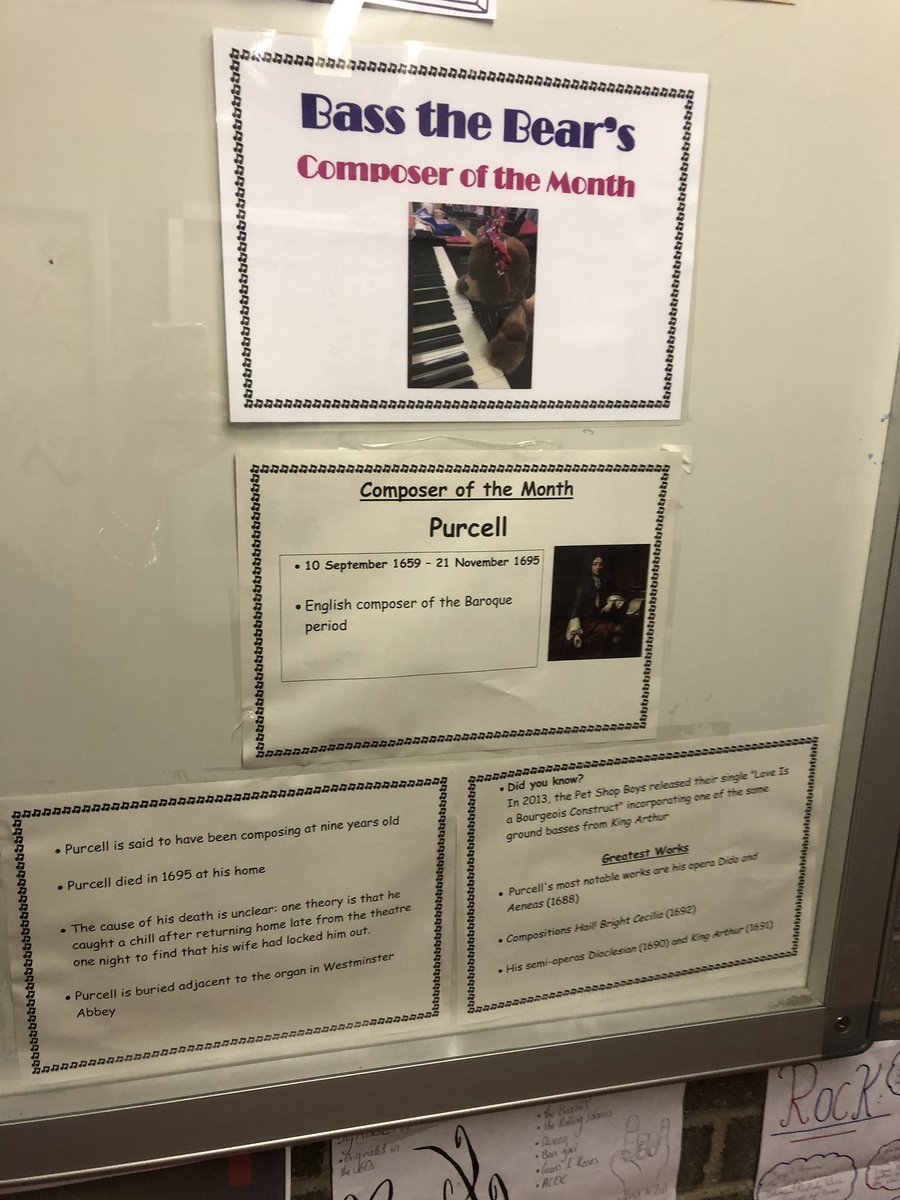 music_carrick's tweet photo. Composer of the Month for May....Purcell! #understandingmusic 😊🎤🎶 https://t.co/P0KW17al45