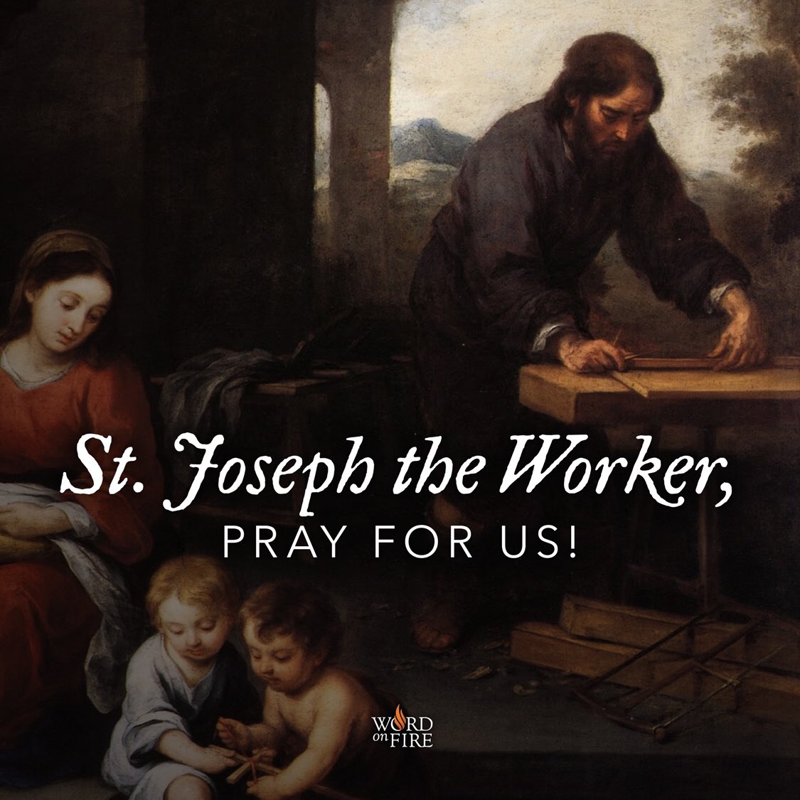 St. Joseph the Worker, pray for us! 
#SaintoftheDay #WordonFire #StJoseph #StJosephtheWorker
