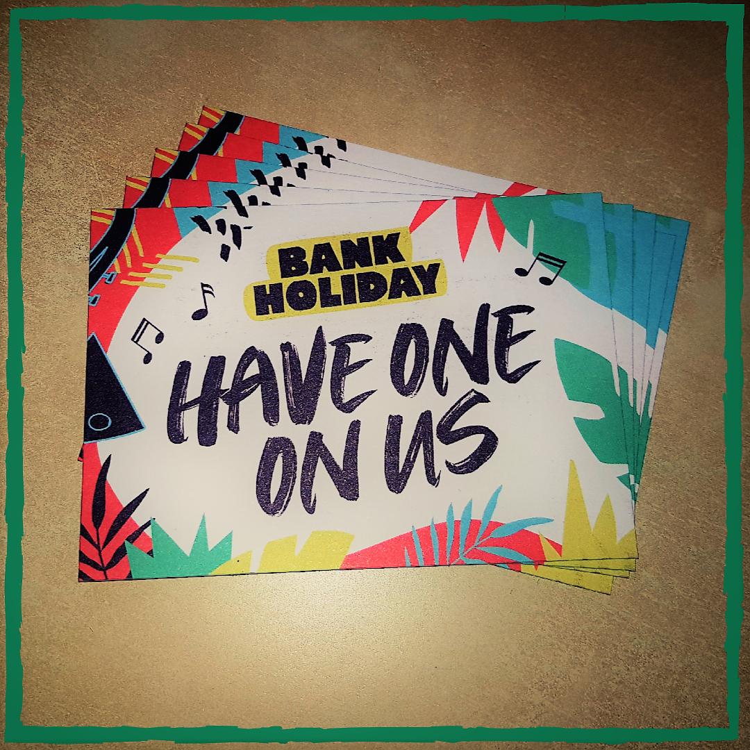 This bank holiday weekend, Revolucion de Cuba have given us free drinks vouchers to give out - not just for winning teams but for every customer! Come and play a game with us from now until the end of the bank holiday to claim one for yourself, and enjoy!