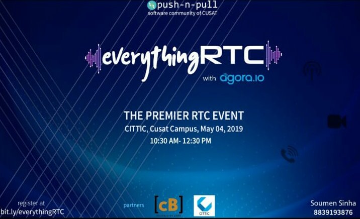 fossdot's tweet image. Be there for everythingRTC, very first meetup on Real Time Communication. Push-n-Pull community welcomes you . Register at bit.ly/everythingRTC. Seats Limited
#everythingRTC