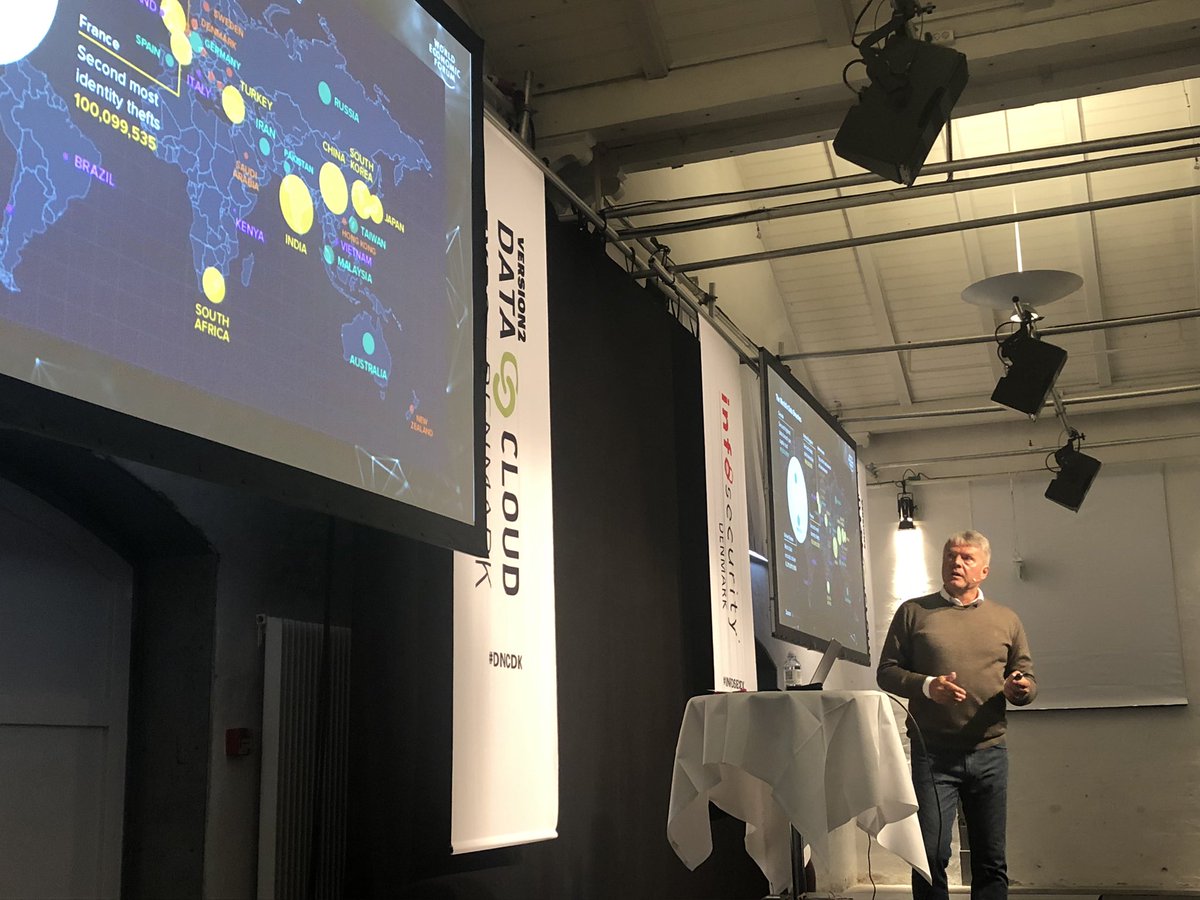 version2dk's tweet photo. Jeg har aldrig set så meget cyberkriminalitet som vi ser i dag. Den er industrialiseret. Og risikoen for de kriminelle er meget lav, siger Troels Ørting på #infosecuritydk https://t.co/YcWkUnUF3n