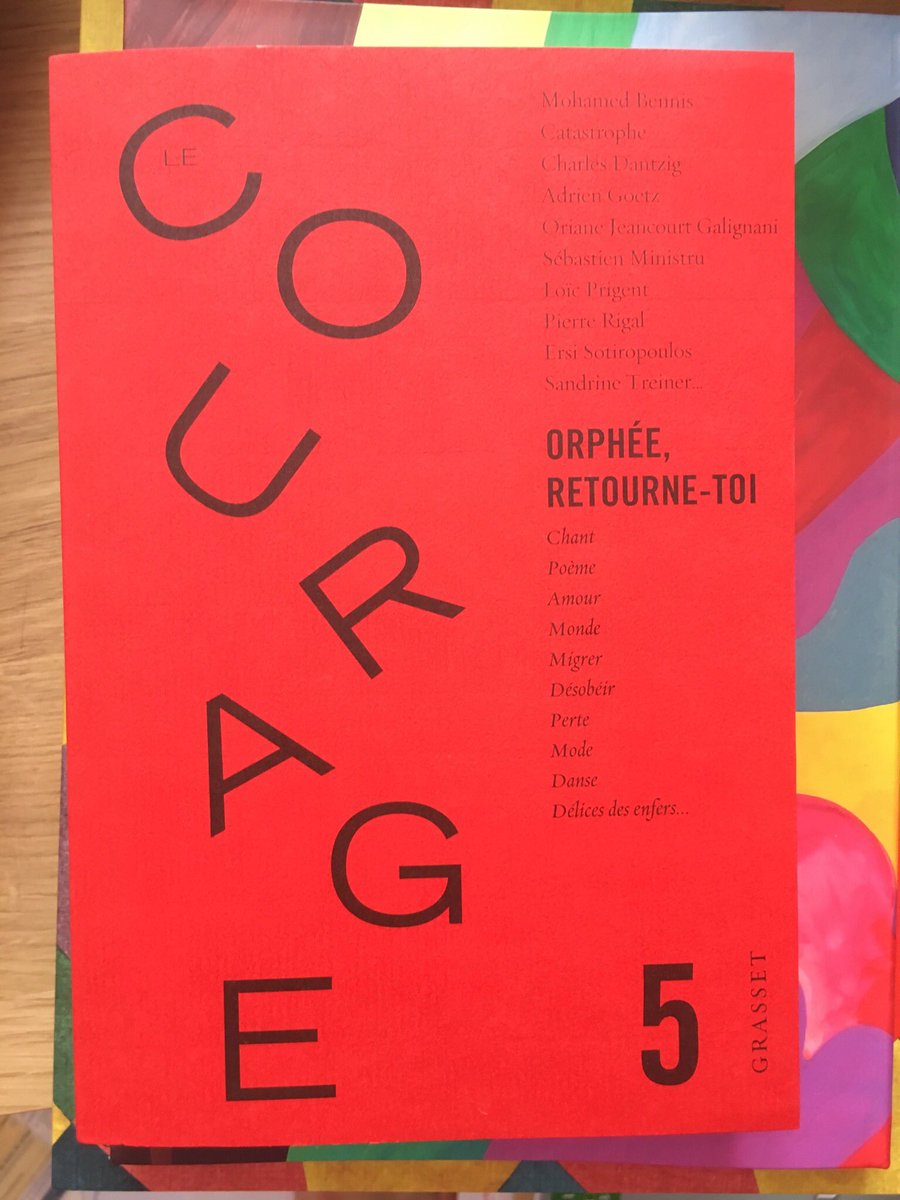 adriengoetz's tweet photo. Orphée au paradis : heureux de participer à ce numéro de la revue Le Courage, avec @CharlesDantzig, @SandrineTreiner, @Seba_ministru, @LoicPrigent, @pierrerigalCDM, @Transfuge... Orphée est à Venise, à Tanger, dans la campagne anglaise, en Ukraine, au Maroc, au musée d’Orsay 🎻🧨 https://t.co/5pPvsH1nXI