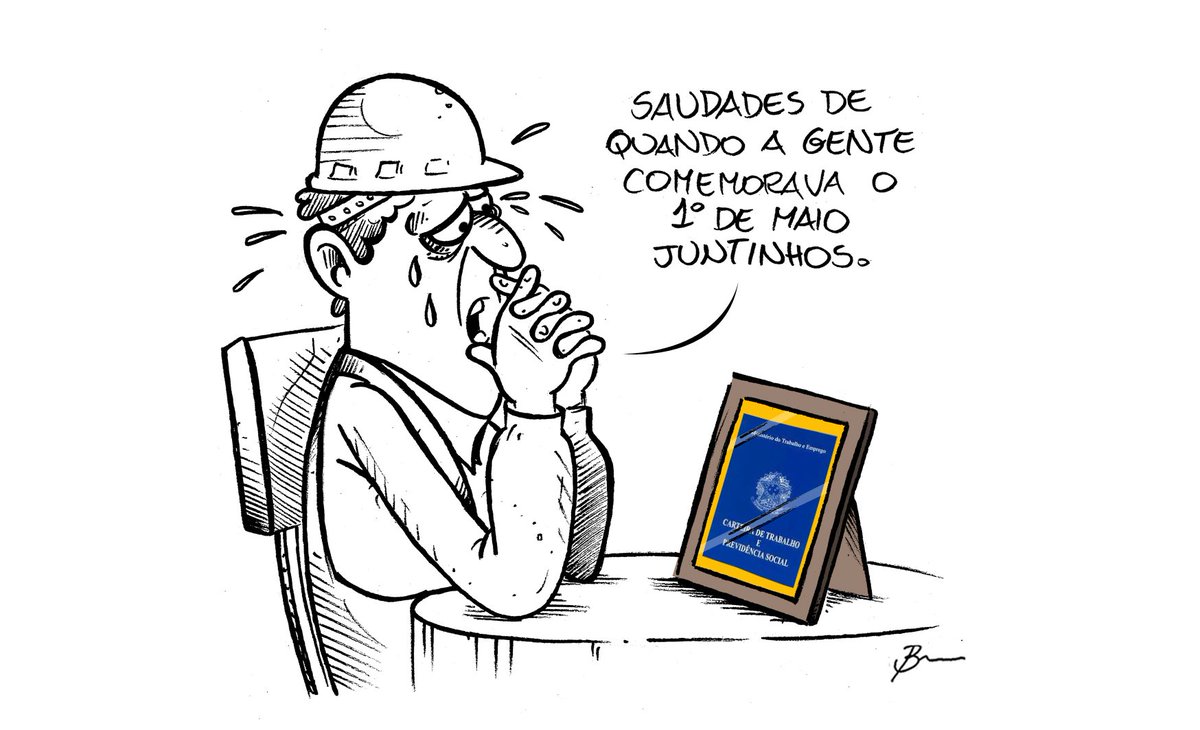 Charge da Tribuna do Norte #brum #charge #charges #1demaio #1demaiodiadotrabalhador #diadotrabalho #diadotrabalhador #empregosformais #empregos #desemprego #desempregados #carteiraassinada #carteiradetrabalho #carteiradetrabalhoeprevidênciasocial #ctps #trabalho #trabalhador