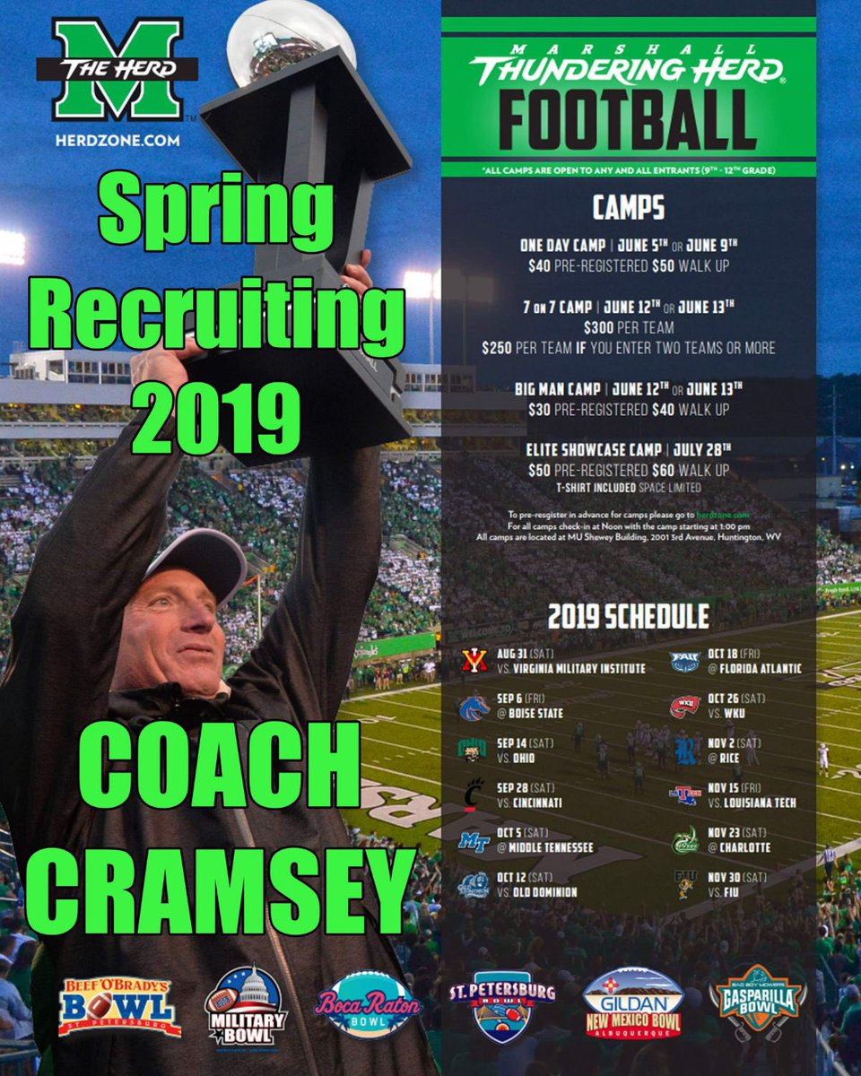 tcramsey19's tweet photo. Finishing Up the Florida Panhandle today!!!!! #ThunderingHerd#WeAre....Marshall https://t.co/iVDEsn4M43