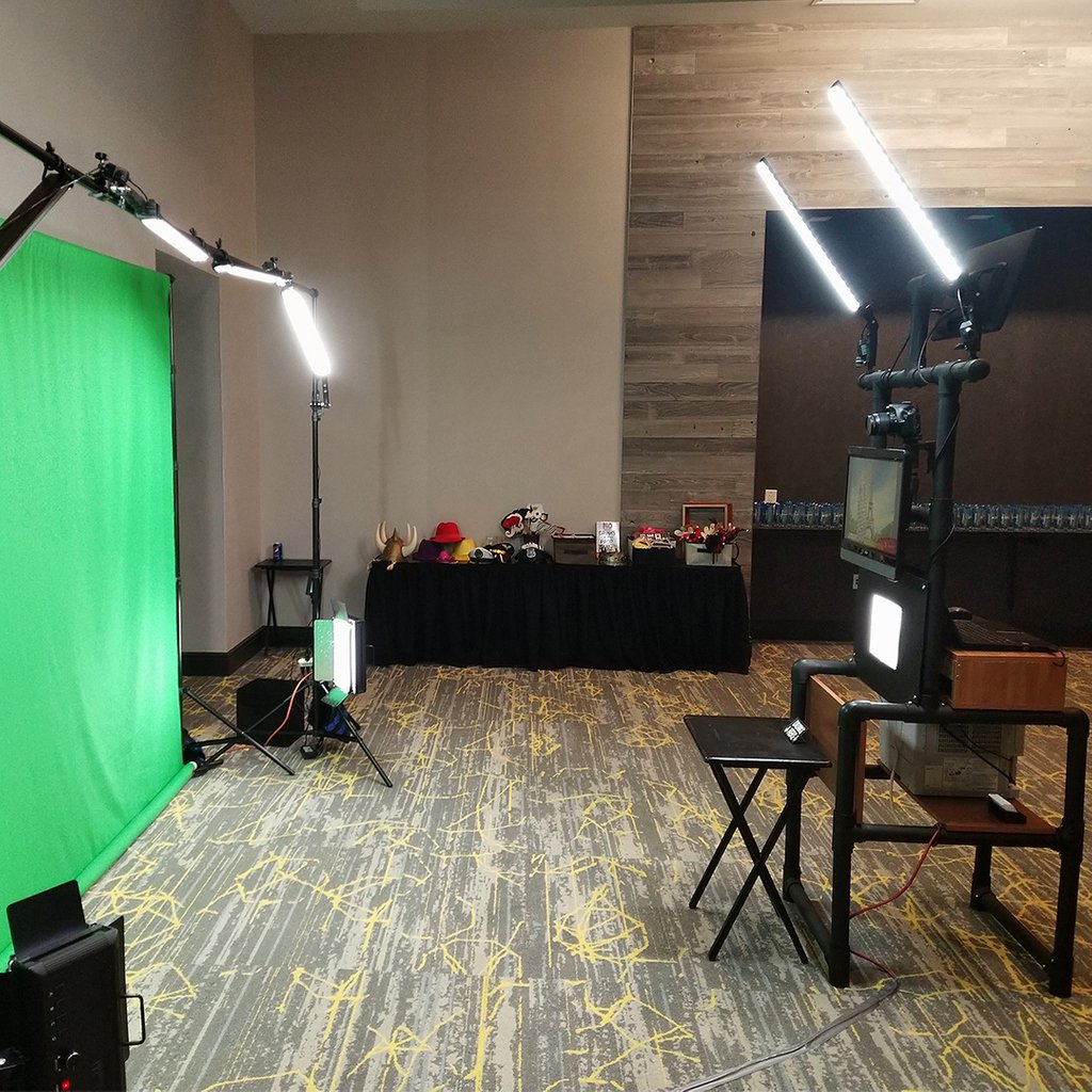 New green screen setup we built, we call it Mantis