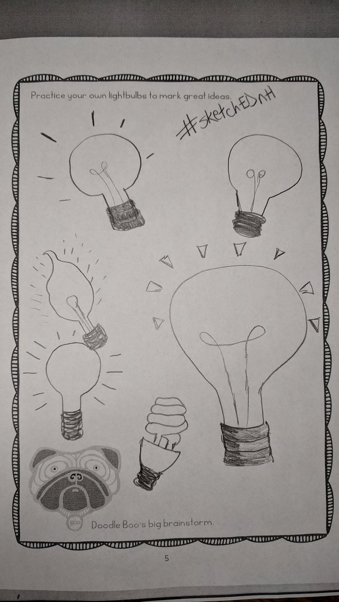 SarahG35406249's tweet image. Having fun with lightbulbs.  #sketchEDnh