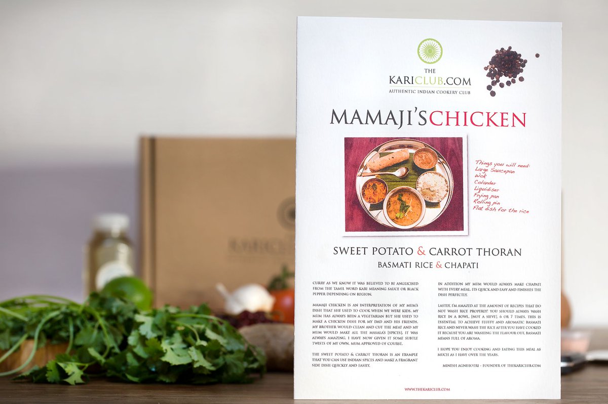Cheaper than a takeaway and way more healthy, The Kari Club recipe box is great way to learn new cooking techniques. Available for 1, 2 or 4 people, they're also great to cook together.
#thekariclub #cooklikeapro #realindianfood #goodmoodfood #cooking thekariclub.com/the-box/?utm_s…
