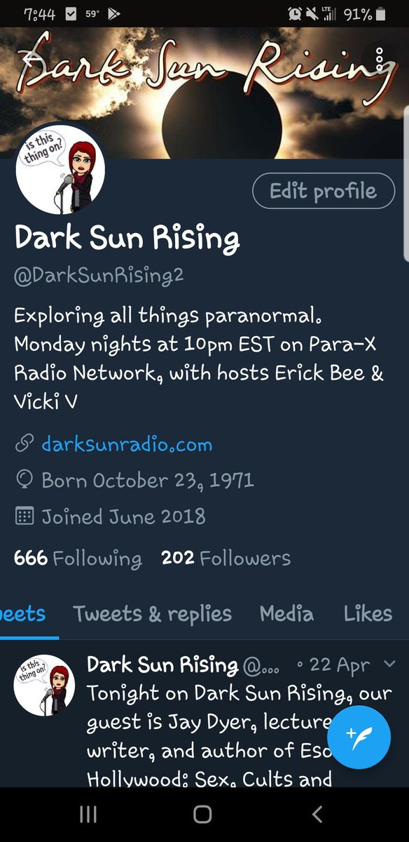 Dark Sun Rising At Darksunrising2 Twitter - 