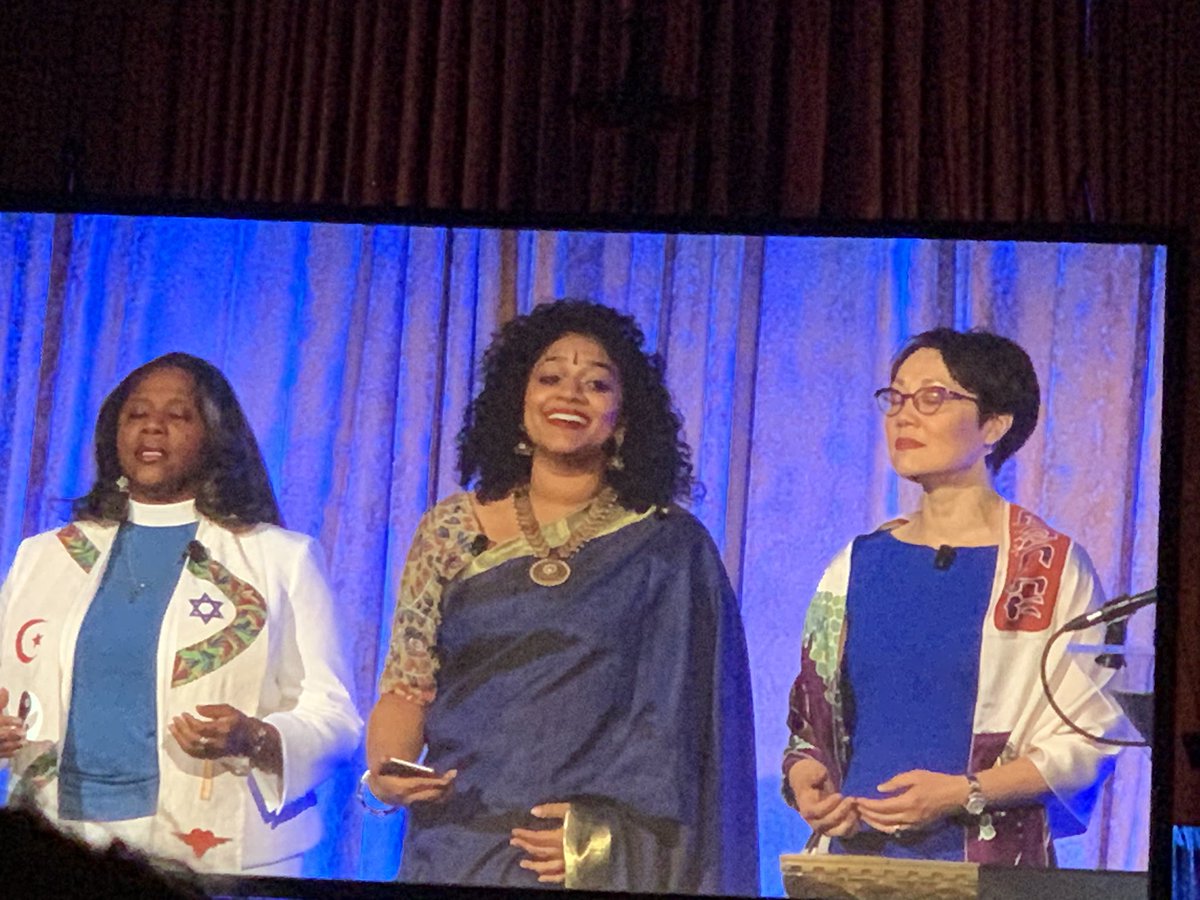 RevJacquiLewis's tweet photo. Powerful and Beautiful blessing of sacred sounds from @AuburnSeminary #LivesofCommitment @revdionneb Roopa Mahadevan Rabbi Angela Buchdahl https://t.co/VFtKra3epn
