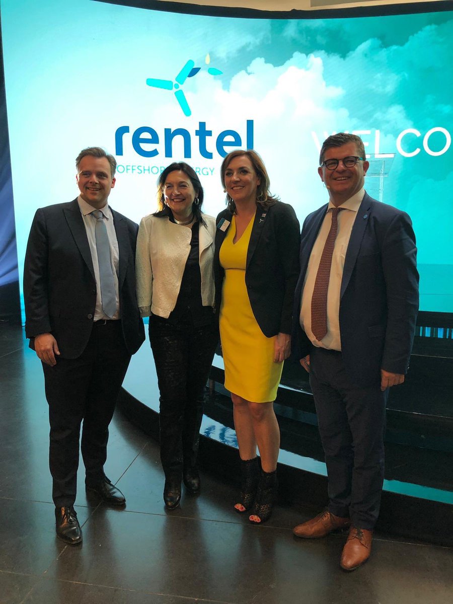Very happy and proud of great collaboration and hard work with all stakeholders at the inauguration of the <a href="/RentelWindFarm/">Rentel</a> in #Oostende with <a href="/McMarghem/">Marie Christine Marghem</a> <a href="/Barttommelein/">Bart Tommelein</a> <a href="/debackerphil/">Philippe De Backer</a> Together we achieve more towards a more sustainable future! #greatwork #offshorewind