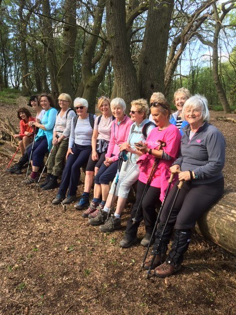 I'm glad the weather perked up for the ladies from <a href="/pryorshayesgolf/">Pryors Hayes Golf Club</a> this Sunday!  They walked the Cheshire Sandstone Trail to raise money for <a href="/ClaireHouse/">Claire House</a>.  We are so lucky that Lady Captain Pam has chosen us as her charity.  Thank you ladies, you're rocking the tshirts 🌟👏
