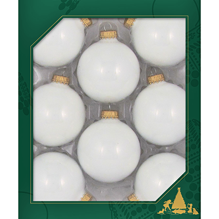Save money by ordering a case of our 2 5/8 in #porcelain #WhiteGlass #Ball #Ornament at bit.ly/2GWc9Tr with #Gold #Caps . There is a total of 96 ornaments in a case. Our ornaments are great decorations for outdoor #wedding corporate #functions and #political #events