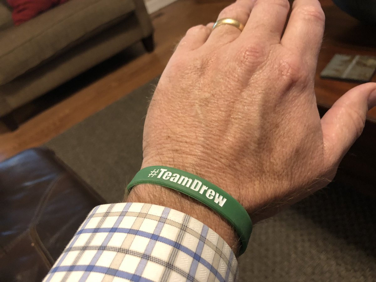 My new favorite bracelet!  Drew is a senior business student who was in a  serious auto accident in March that his doctors said he should not have survived. His recovery has been amazing, but still a long road ahead. Count me in as a proud member of #TeamDrew