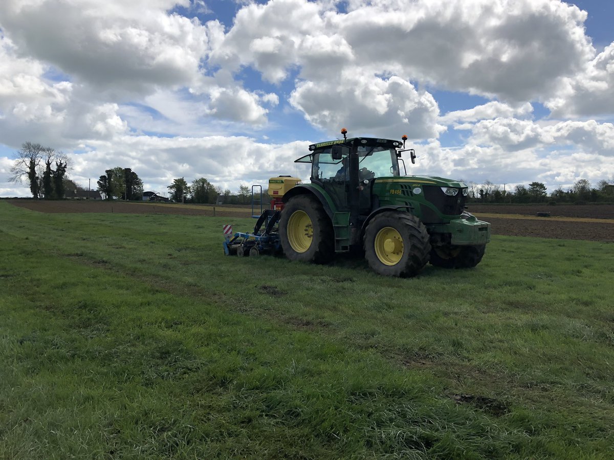 AgrilandIreland's tweet photo. Stitching in grass seed on Oliver Clarke’s farm in Co. Meath as part of a reseeding demo run by @GlanbiaConnect https://t.co/rUJBjhxDOR