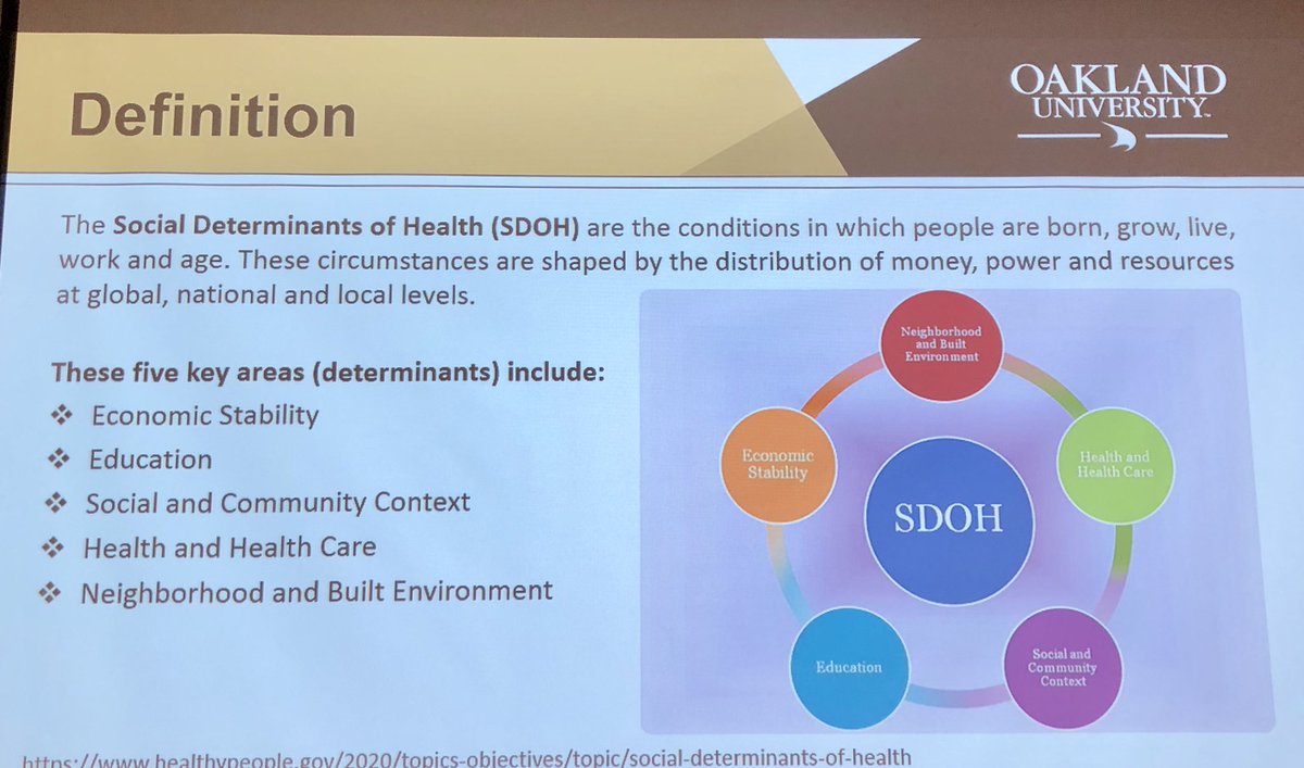 RodneyRohde's tweet photo. Opening Keynote for #OUHealthology #SDOH - Crucial Conversations with Dr. Janelle Chiasera & Dr. Michael Laposata. What do you know about the intersection of #SDOH & #healthcare teams? Be an #UpStreamist Thanks to @lilalazarus for keeping us in line! @TwitterDetroit #Lab4Life https://t.co/qNvTzJbSPR