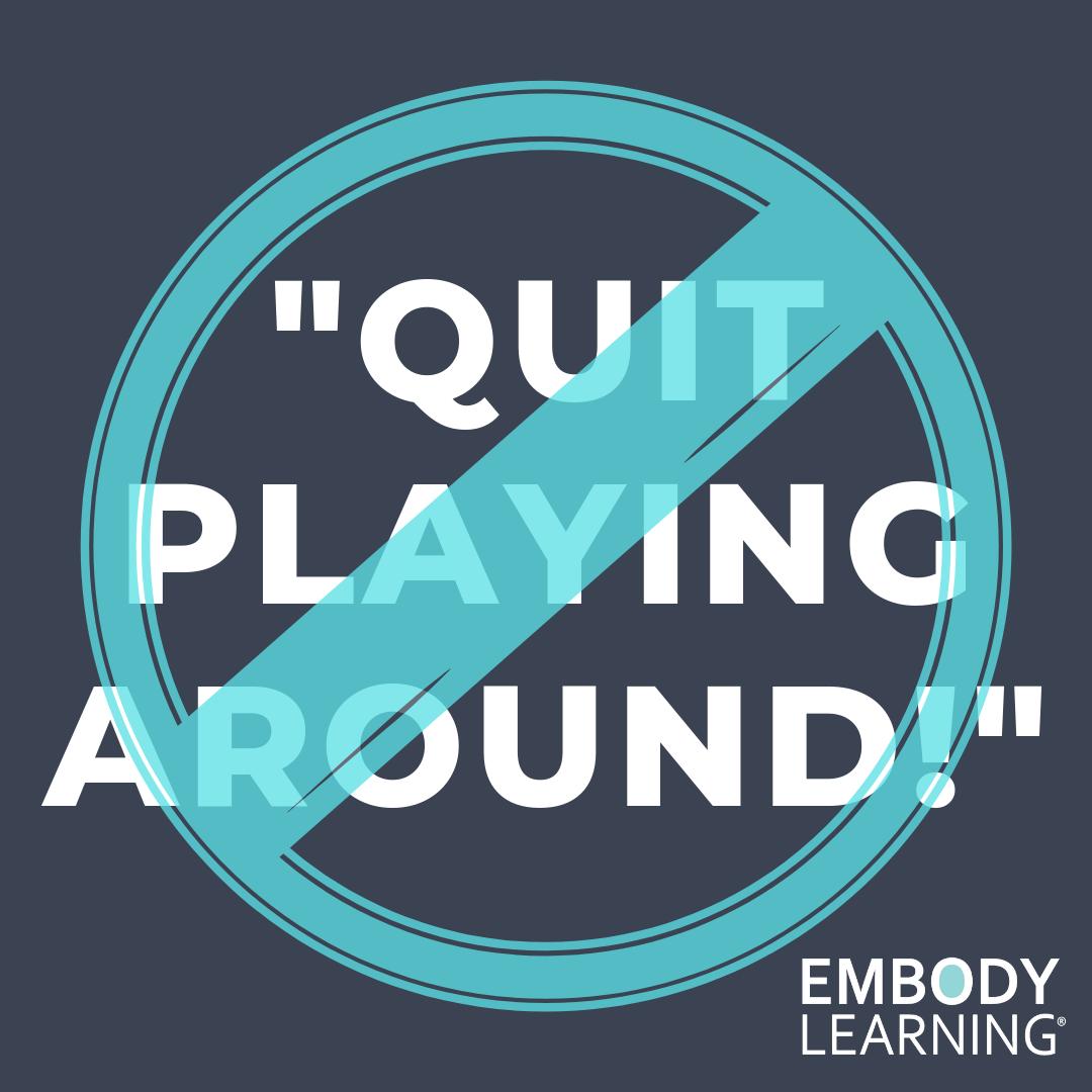 Embody_Learning's tweet image. How many times have told a student to “Quit playing around!” or something similar?
Sometimes playing around can be the better way to get a lesson embedded in a student’s mind. Learn more in our blog: ow.ly/K17830oBxEC 
#playaround #teacher #iteach #education #teachersunite