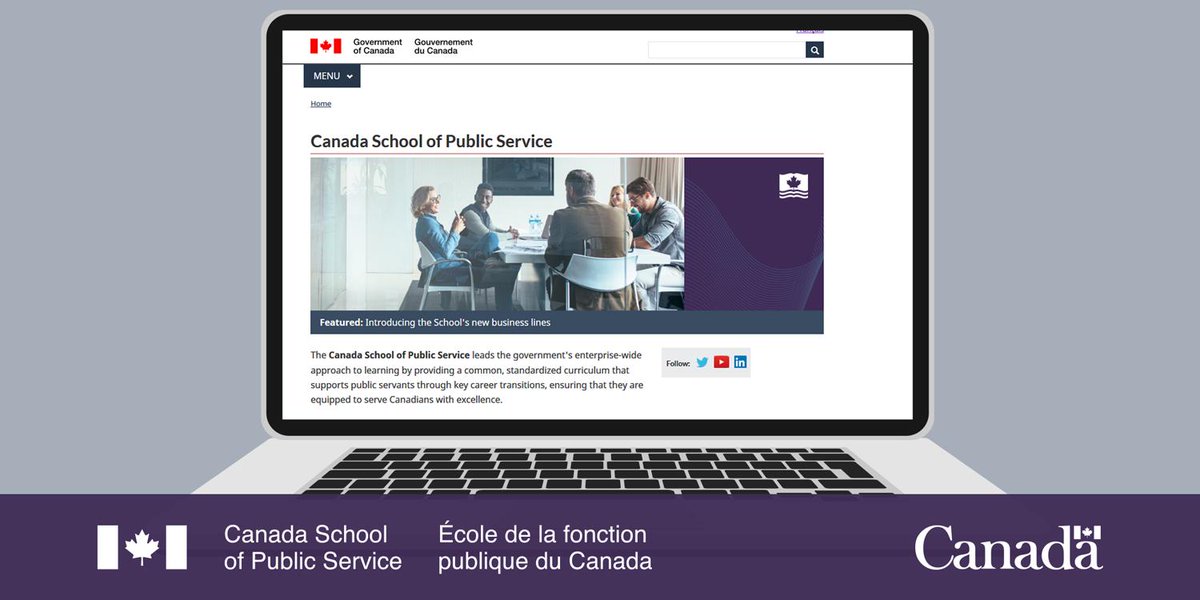 School_GC's tweet image. We’ve just relaunched our website with a new look, new navigation and easier-to-find content! Take a look and let us know what you think. 🗨️ csps-efpc.gc.ca/index-eng.aspx
