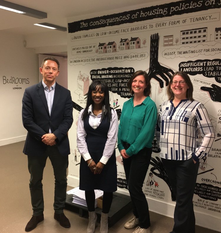 debs_wb's tweet photo. Yesterday I visited #BedroomsOfLondon with @Laurapayne_ @4in10 &amp; Laurence Guinness @ChildhoodTrust. It is a really important exhibition that portrays the poverty many Londoners are in through images of their private spaces - we must act to solve it. It ends 5 May- a must see https://t.co/LaNFERE3iR