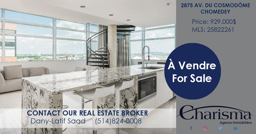 RealCharismaInc's tweet photo. ⚪FOR SALE🔵
A wonderful listing offered by our Charisma Team.
🏠2 bedrooms, 2 bathrooms.🏠High end materials.
🏠Two balconies with heated storage spaces &amp; Two parking spaces.
For more details ➡ https://t.co/kIzXOGVpyQ
#Charisma #RealEstate #Montreal #CourtierImmobilier #Sale https://t.co/TKOAK3UwRF