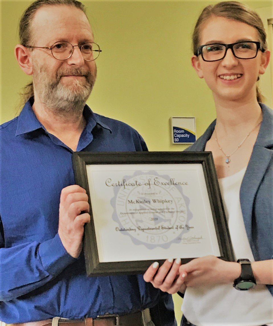 CAST_SAC's tweet photo. Congratulations to one of our members, McKinley Whipkey! 🎉She is a CIS: Cybersecurity student and has just been awarded the The Applied General and Technical Studies Departmental Student of the Year! https://t.co/dZRCwPQtxr