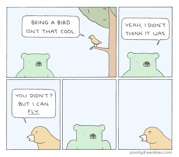 being a bird 