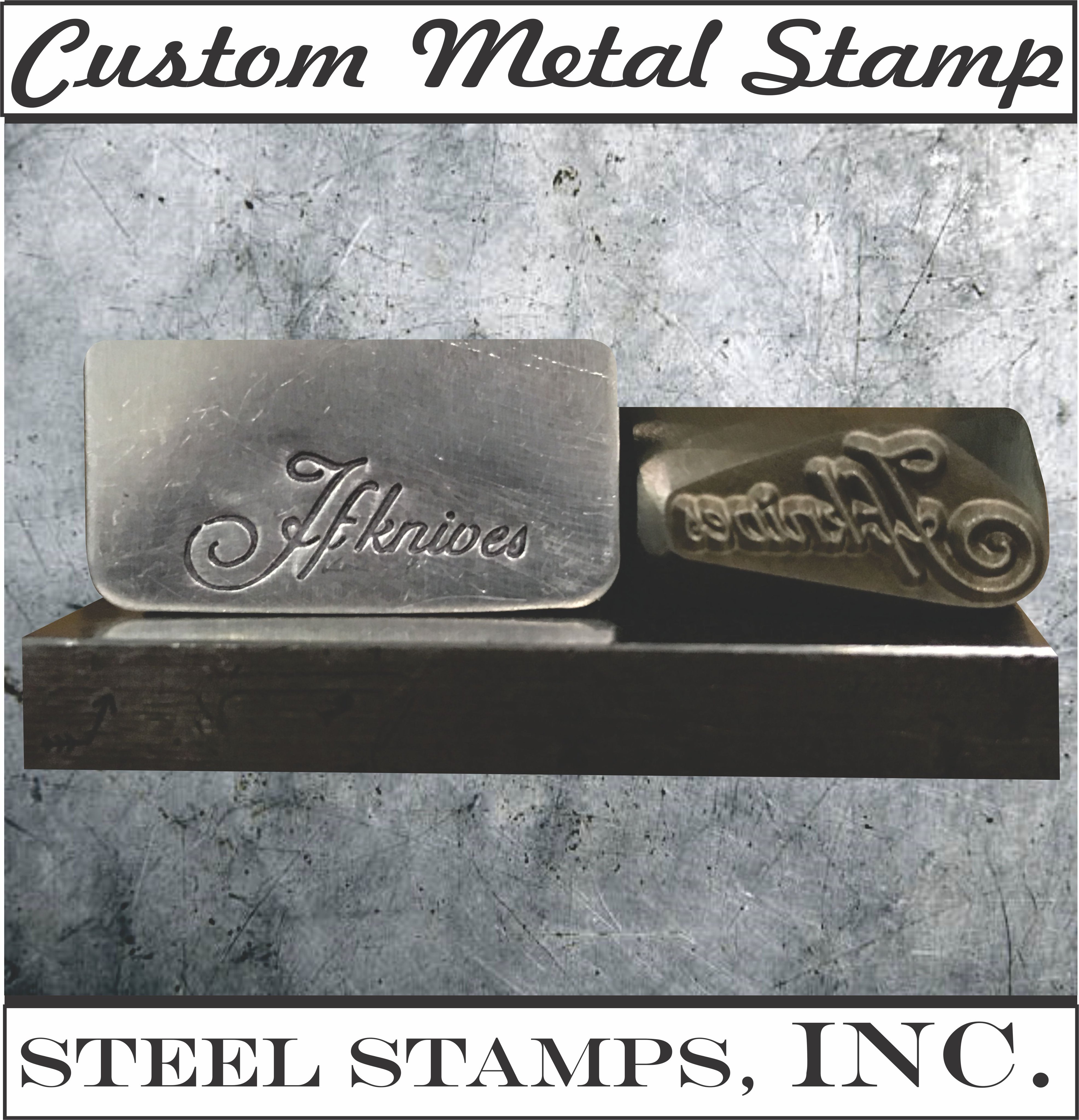 Custom Steel Stamp for Blacksmith and Farriers