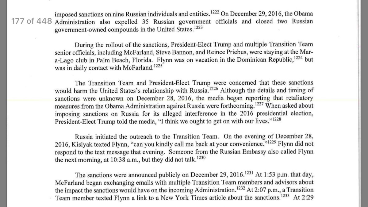 37. As Obama admin enforced tough sanctions on Russia for its attack on our election, Trump transition team worries sanctions will gum up the works on its cozy relationship with the Kremlin. Trump tells the media: “I think we ought to get on with our lives.”Perspective: Weak.