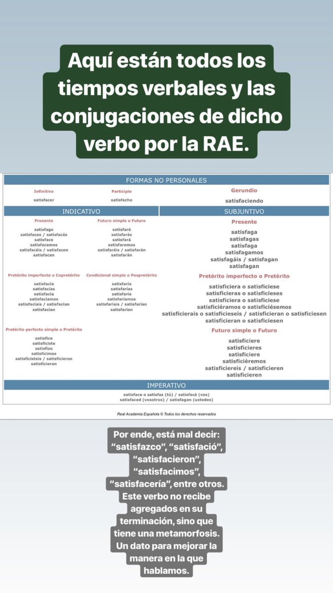 tu_datos's tweet image. El caso del verbo “satisfacer”.
