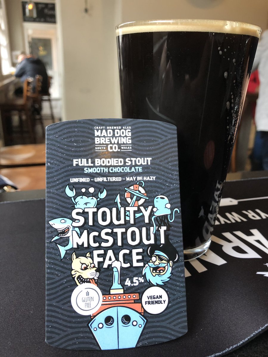 Stouty McStout Face on the bar and it’s Gluten Free too!!