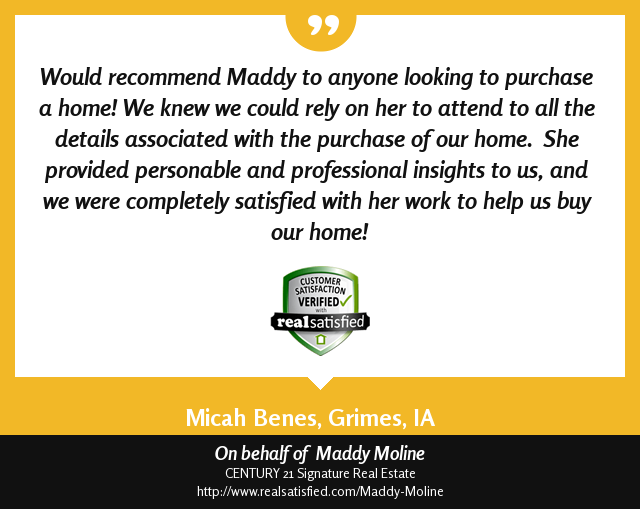 MaddyMoline's tweet photo. Thank you for the kind words, Micah! https://t.co/LGv5ZwtSJD via @realsatisfied https://t.co/m8oYiORFUi