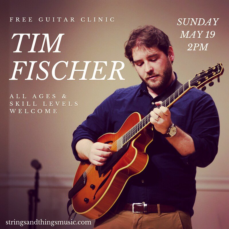 StringsThingsNH's tweet image. Free, community music events at @StringsThingsNH in #ConcordNH every month! On May 19 we welcome the incredible guitarist &amp;amp; educator, Tim Fischer, from South Carolina. #nhmusic #supportlocalmusic #guitarclinic