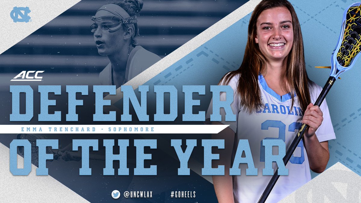 Congrats to 2019 ACC Defender of the Year Emma Trenchard!

#GoHeels 🐏🥍 
bit.ly/2URISx0