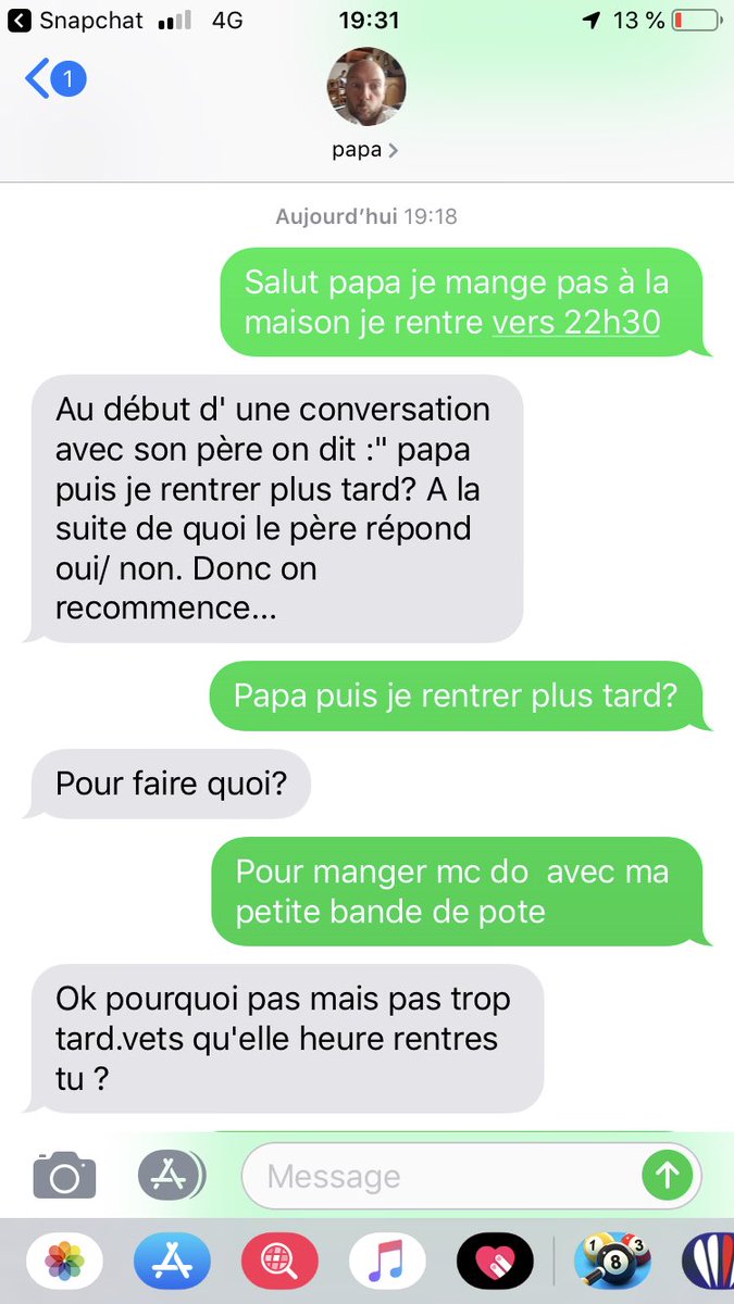 LucasLambin5's tweet photo. Ce genre de conversation avec son père https://t.co/t6hDX8ytY7