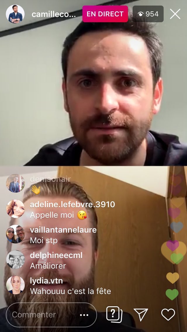 Trop heureux de vous avoir parlé les amis du <a href="/VirginTonicOff/">VirginTonicOff</a> <a href="/MelanieAngelieH/">Melanie Angelie H</a> <a href="/CamilleCombal/">Camille Combal</a> <a href="/Ginger_Klo/">Ginger jusqu’à pas d’heure</a> <a href="/NicoShowri/">Nico Richaud</a> <a href="/ClemLincruste/">Clément Lanoue</a> un vrai boost de bonheur (belle tête de gamin content je sais)