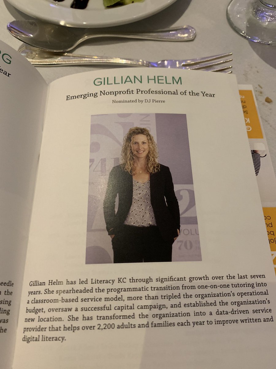 CoachNicole_KC's tweet photo. Happy Birthday to the @LiteracyKC ED, Gillian Helm! We love celebrating you at the @npconnect luncheon. It is your birthday but you are a GIFT to our community! Congrats! #Powerof1KC #philanthropy https://t.co/w8AeRwqbPj