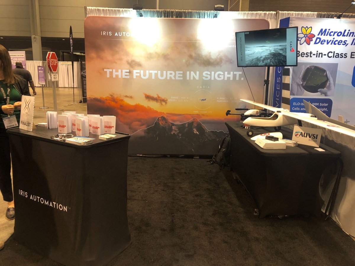 Iris_Automation's tweet photo. We're exhibiting at Booth #517 @AUVSIshow--today's a great day to check out Casia and meet the team if you haven't already! #HelloCasia https://t.co/8Sgn5lSCvJ