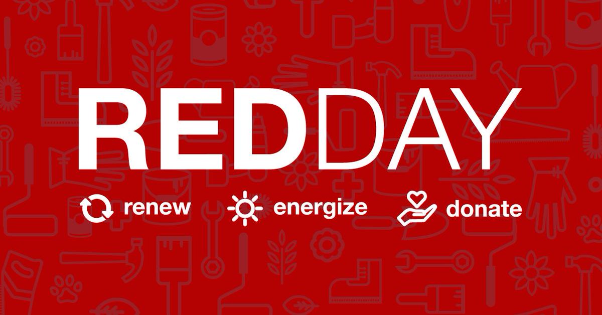 Our annual day of giving back is almost here! Be loud and be proud in your #KWRedDay gear. Today is the last chance to order for arrival by 5/9: bit.ly/2V4Yty9 🎈