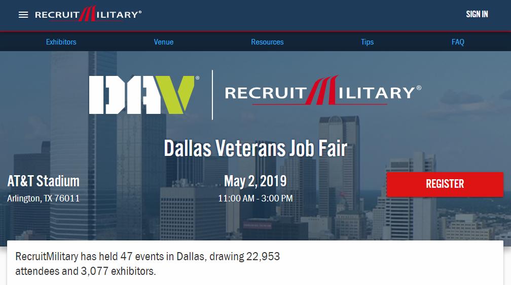 TalentatPOWER's tweet photo. Attention #Veterans - we'll be at the @RecruitMilitary #careerfair in #Dallas tomorrow.  It's free to attend, but you must register at  https://t.co/uCPCJEtk7A. 
Don't worry if you can't attend - check our career opportunities at  https://t.co/2s62d7TlSA https://t.co/cS7cr7SKLp