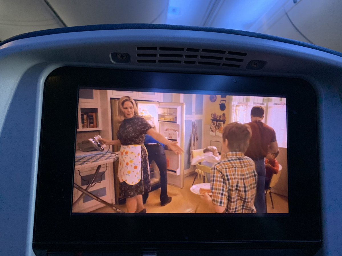 violinstephanie's tweet photo. I absolutely hate flying. One of my least favorite things to do. Luckily, during my last flight I was able to distract myself with #TheKidsAreAlright!!! Yay @Delta for offering it in-flight!!! Please renew this show. It’s literally the only one I watch on purpose. 😂 https://t.co/8REGSIPU45