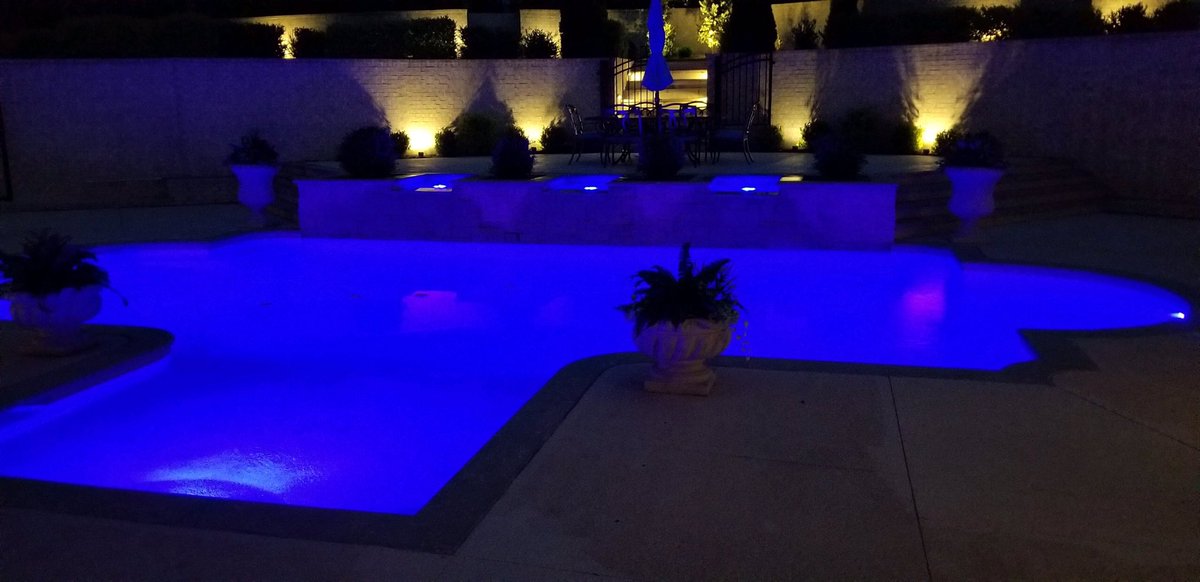 fishelpools's tweet photo. Let us light up your night! Call us today and see what light features we can add to your pool. #pools #lights #FishelPools https://t.co/I5YkoL3CUE