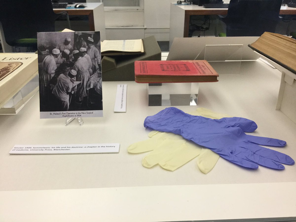 RCNLibraries's tweet image. Check out our Glove Awareness Week display @theRCN 🥳

We’re throwing down the gauntlet to libraries, archives &amp;amp; museums everywhere to ’share the glove’!

🖐️🖐🏿🖐🏼#GAW19🖐🏽🖐🏾🖐🏻

@BHAandM @OldOpTheatre @RCPSGheritage @RCPEHeritage @WellcomeLibrary @natlibscot @NLWales @LibrariesNI 👋