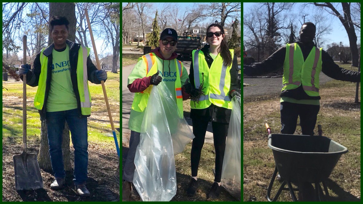 Classroom today is outdoors at Victoria Park for these <a href="/myNBCC/">New Brunswick Community College</a> #Moncton students - it’s a day to #transformNB with community service Spring clean-up! <a href="/CityofMoncton/">City of Moncton</a> <a href="/TransformNB/">NBCC's Robertson Institute</a>