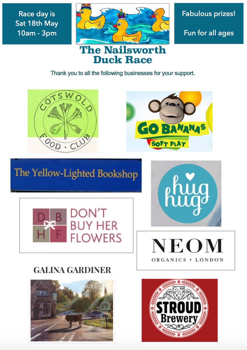 NailsworthThe's tweet photo. Not long now until the Duck Race - great fun for all the family and some fantastic prizes on offer 🦆🐥. https://t.co/hX11aOfkIU