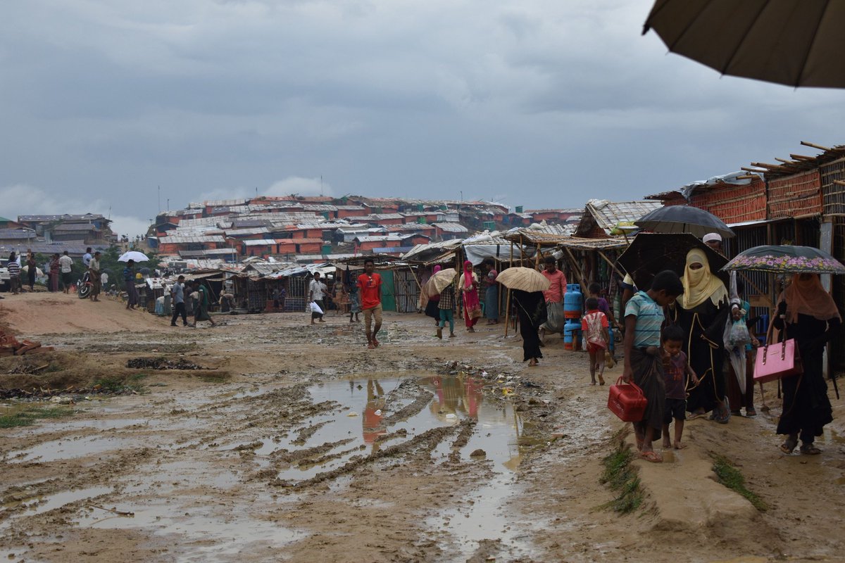 #CycloneFani is threatening #Bangladesh, where 1 million Rohingya #refugees live in Cox's Bazaar. Densely packed into flimsy shelters, they are extremely vulnerable. <a href="/CAREBdesh/">CARE Bangladesh</a> is racing against the clock to prepare communities for the storm.  

Read more: bit.ly/2DCP8CH