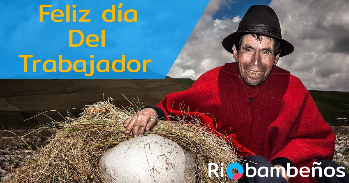 #Riobamba Los grandes momentos de la historia siempre fueron protagonizados por un simple hombre o mujer que se dedica y apasiona por lo que hace.
Baltazar Ushca, nuestro mejor representante de trabajo y humildad.
#FelizDiaDelTrabajo