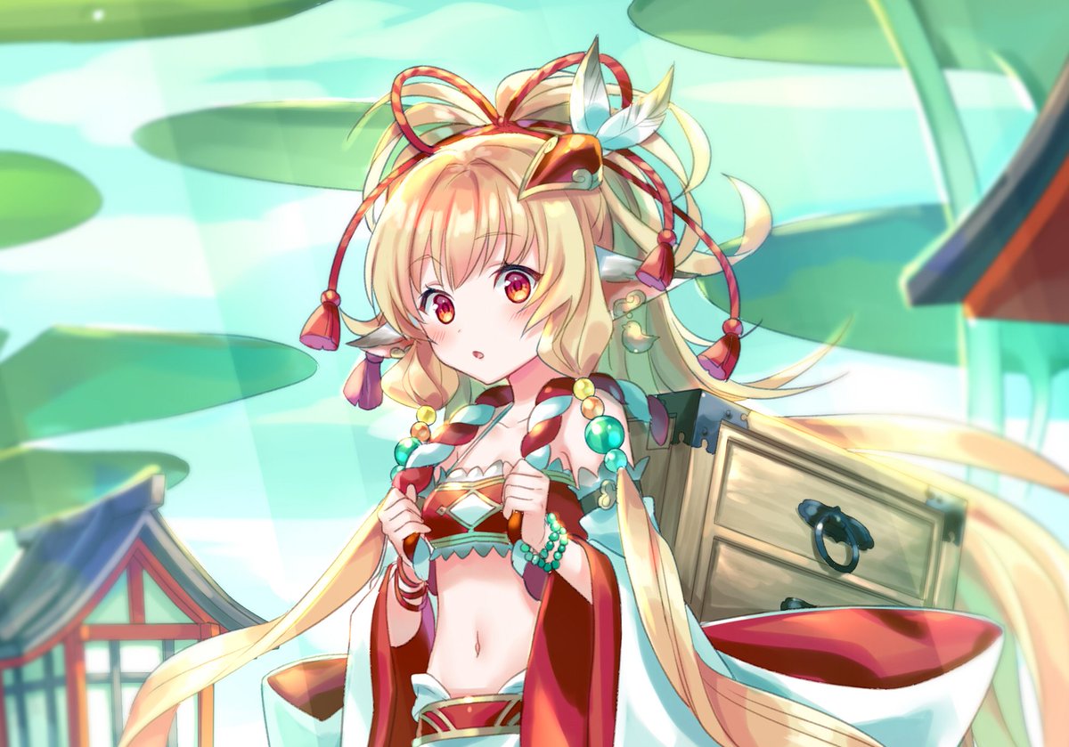 休憩すざく V Twitter グラブルのマキラ 完成 なんか箪笥のリュック的なものを背負ってます グラブル マキラ