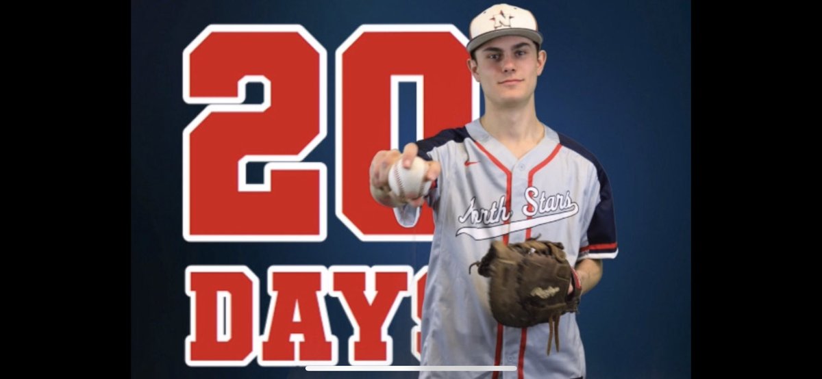 SCNorthBaseball's tweet photo. 20 days until we take the field again! 
#StarPower https://t.co/giIf62ECYK